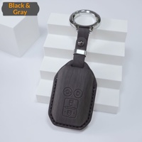 Étui pour clé de voiture Suzuki en PU grain de bois haut de gamme, toucher agréable, compatible OLIVER, résistant à l'usure, pour le commerce transfrontalier