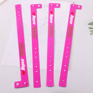 Pulseras de Vinilo Ecológicas y No Tóxicas Personalizadas para Eventos, Pulseras de Identificación Ajustables, Resistentes al Agua, con Logotipo para Festivales - Product Image 3