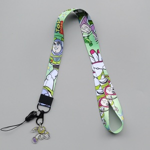 Pendentif universitaire monstre de dessin animé mignon lanière en nylon tressé plat badge de carte de transfert de chaleur accessoire de téléphone portable - Product Image 3