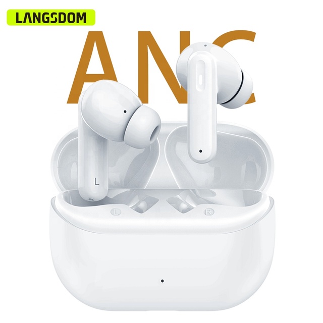 2024 Top Quality Active Noise Cancelling Wireless Earbud ANC ENC Earphones Bluetooth TWS Waterproof Gaming In-Ear Headphones