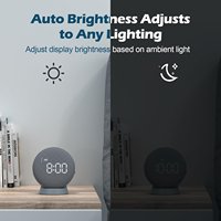 Horloge de bureau électronique rechargeable Alarme forte Vibrant Lit Shaker Oreiller Affichage numérique Snooze pour gros dormeurs-Adultes Adolescents