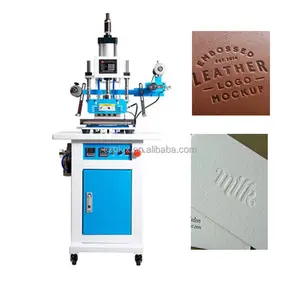 Leather logo label embossed hot stamping machine