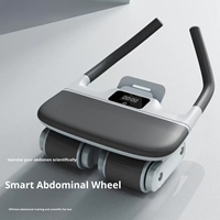 Nouvelle roue abdominale intelligente avec rebond automatique, en matériau EVA, conception à 4 roues pour utilisation à domicile