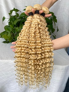 Extensiones de Cabello Humano Virgen Doble Trama, Cabello Crudo, Rubias/Loiras - Product Image 2
