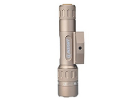 Tan Multi-Function Tactical Flashlight, LED White <b>Light</b> + Infrared Output, with <b>Remote</b> Pressure <b>Switch</b> for Night Observation - Product Image 3