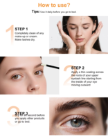 Sérum nourrissant pour les cils et les sourcils biologique Échantillon gratuit Kératine naturelle Peptide Marque privée Vente en gros Sérum rehausseur de sourcils