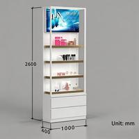 Vitrine Murale Publicitaire Lumineuse pour Cosmétiques Personnalisés – Meuble de Présentation Haut de Gamme pour Boutiques