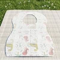 Bavoirs jetables pour bébé, bavoirs d'alimentation imperméables avec poche, bavoirs de voyage doux et absorbants pour tout-petits