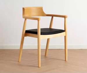 <span class=keywords><strong>Silla</strong></span> de Comedor Nórdica Contemporánea de <span class=keywords><strong>Madera</strong></span> Maciza, <span class=keywords><strong>Madera</strong></span> de Fresno de Hiroshima, Color Personalizable Ajustable, <span class=keywords><strong>Silla</strong></span> de Comedor para Oficina en Casa - Product Image 2