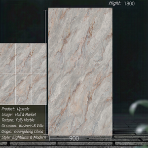 Azulejos de Porcelana Pulida y Esmaltada de 900x1800mm, Azulejos Modernos con Aspecto de Mármol Antideslizantes para Baño, Directo de Fábrica en Foshan - Product Image 4