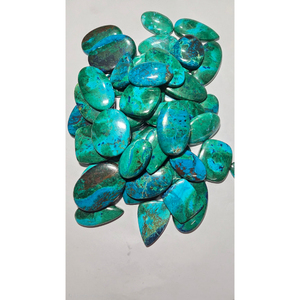 AAA Quality <b>Rainbow</b> Chrysocolla Cabochon Natural Loose Gemstone with Color Play for Pendants Wholesale Price - Product Image 5