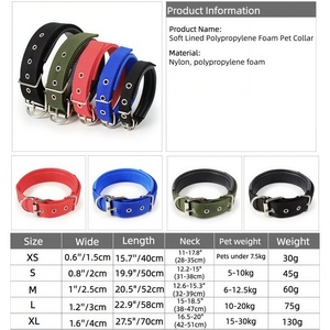Accessoires <span class=keywords><strong>pour</strong></span> Animaux Produit <span class=keywords><strong>pour</strong></span> Chien Robuste Haute Qualité Rembourré Entraînement Réglable Large Nylon <span class=keywords><strong>Collier</strong></span> <span class=keywords><strong>pour</strong></span> Chien - Product Image 3