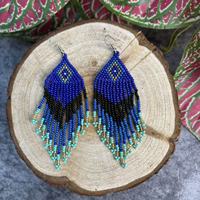 Boucles d'oreilles bohèmes à pampilles perlées, faites à la main, avec breloque oiseau, style ethnique, vente en gros, bijoux vintage rétro tendance pour femmes