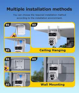 Werysafe 8MP 4G/Wifi Năng Lượng Mặt Trời CMOS Máy Ảnh Ống Kính Kép 4K 50x <span class=keywords><strong>Zoom</strong></span> PIR Theo Dõi Con Người Tầm Nhìn Ban Đêm Màu An Ninh PTZ Đám Mây - Product Image 6