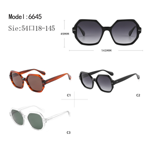 Gafas de Sol Unisex Cuadradas de Acetato, Montura Completa Color Carey, Protección UV400, Protección Solar para Adultos - Product Image 3