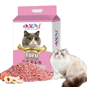 좋은 가격 먼지없는 고양이 쓰레기 개인 라벨 가티 당 추적 두부 레티에라 - Product Image 1