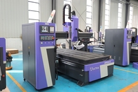 Routeur à bois bon marché 1325 1530 4x8 coupe du bois disque linéaire outil automatique changement ATC CNC routeur 3d bois CNC Machine 4 axes Machine