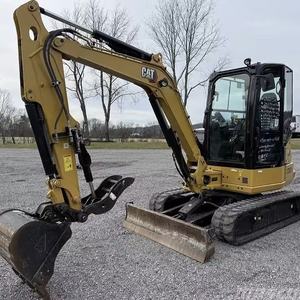 Excavadora de cadenas compacta Caterpillar 304 usada de 4 toneladas, excavadora hidráulica compacta para trabajos de construcción en sitios estrechos municipales - Product Image 2
