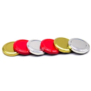 38mm 43mm 48mm 53mm 63mm 82mm Wholesale Sealing Metal Colored Twist Off Lid For Glass Canning Jar