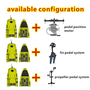 Itoo Tout Nouveau <span class=keywords><strong>Kayak</strong></span> de Pêche Modulaire en PEHD de 3M 10 Pieds pour une Personne avec Hélice Motorisée Détachable et Système de Pédalier à Volets - Product Image 2