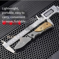 Couteau pliant portable en acier inoxydable de haute qualité, mini-outil de survie extérieur avec une dureté et une acuité élevées pour le camping