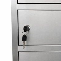 Armoire de désinfection commerciale à 27 compartiments, armoire de désinfection de la vaisselle avec serrures individuelles pour cantine