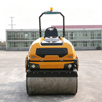 Compacteur routier vibrant diesel OEM de 1,5 tonne à double tambour pour la construction de chaussées en asphalte