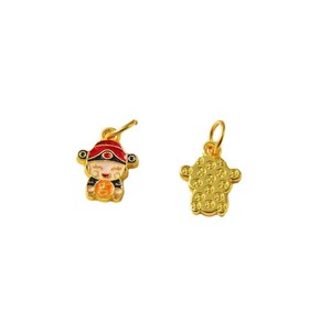 Chinese Style Sand Gold Pendants Themed Charms Zinc Alloy DIY Jewelry Making Kit For Earrings Bracelets Necklaces <b>Gift</b> - Product Image 5