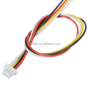 JST SH personalizado, paso de 1,0mm, 2, 3, 4, 5, 6, 7, 8, 10 pines, Conector de terminal prensado, montaje de cable, arnés de cables de silicona