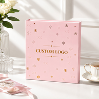 Fabricant de boîtes cadeaux magnétiques de luxe, boîte d'emballage rigide rose personnalisée avec couvercle magnétique, vente en gros