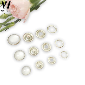 Hersteller Buntes Metall Reines Kupfer Fünf Klauen Schnalle Kinder Perle Knopf Baby Shirt Runde Bauch Zinken Ring Snap Butt - Product Image 5