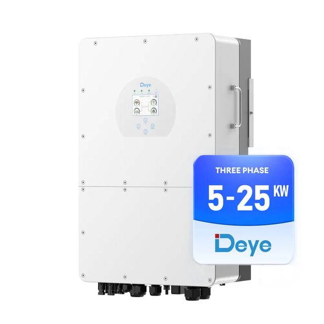 Hot-selling Deye Three Phase Hybrid Inverter 5kW 8kW 10kW 12kW 20kW 25kW LV with Dual MPPTs for Home Use Solar System