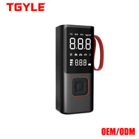 Pompe à air électrique portable 12V ABS avec affichage numérique, double alimentation, gonfleur pour voiture et vélo, pour usage automobile et domestique