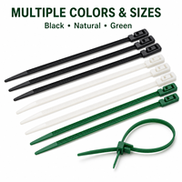 Attaches de câbles en nylon PA66 libérables avec languette de dégagement pour treillis de jardin, serres et lignes d'irrigation
