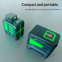 Nouveau best-seller transfrontalier : Mini niveau laser infrarouge auto-nivelant à lumière verte haute luminosité, cinq lignes, deux lignes, modèle XS