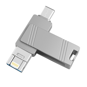 Clé USB à prix d'usine, fonction 3-en-1 pour <span class=keywords><strong>iPhone</strong></span>, Android, PC de jeu, ordinateur, 8 Go, 16 Go, 32 Go, 64 Go, clé USB OTG pour <span class=keywords><strong>iPhone</strong></span> - Product Image 2