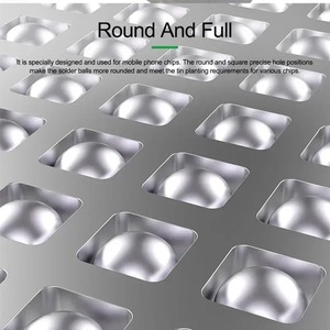 RELIFE pour <span class=keywords><strong>iPhone</strong></span> 6-16PM Series Pochoir de reballing BGA en maille d'acier pour la pose de composants, Outils de réparation de téléphones mobiles - Product Image 3