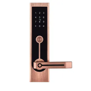 Fingerprint and password to unlock the smart door lock, with remote mobile app remote control unlocking function.