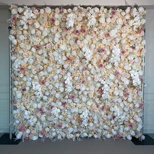 Panneau mural floral élégant 8x8 pieds, toile <span class=keywords><strong>de</strong></span> fond florale, OEM, Artificiales Parete Floreale, Blumenwand Artificielle, Mur <span class=keywords><strong>De</strong></span> Fleurs - Product Image 3