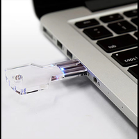 Clé USB en métal LED en gros, de 128 Mo à 64 Go, nouvelle interface USB 3.0/2.0 personnalisable avec logo sur mesure