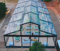 Tente d'atrium transparente de haute qualité pour l'extérieur, tente de réception ignifuge pour les événements de mariage et les fêtes