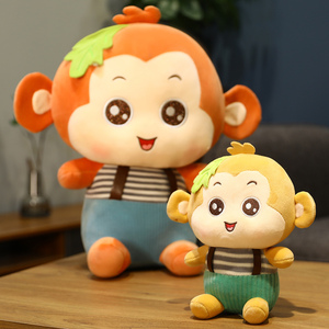 Muñeco de Peluche de Mono Suave de 25 cm, Relleno de Algodón, Color Rosa/Marrón, Muñeco de Seguridad para Bebés, Logotipo Personalizado, Venta al por Mayor de Fábrica China - Product Image 6