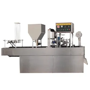 Automatic Yogurt Water Milk Sauce Cup Filling Sealing and Lidding Machine