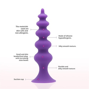 Grandi perline anali Butt Plugs in Silicone Kegel Ball Kulki Analne anale Butt Plug dilatatore spina anale lunga giocattoli sessuali per donna uomo Gay - Product Image 3