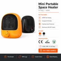 Mini-chauffage portable personnel, compact, 600W, pour petit espace, protection contre la surchauffe, ignifuge, CE ROHS, bureau, maison
