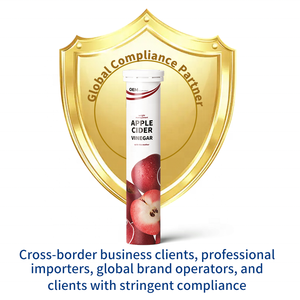 Tabletas Efervescentes de Vinagre de Manzana Orgánico de Marca Privada OEM, 100% a Base de Plantas, Cumple con las Normas de la UE, Suplemento Vegano - Product Image 2