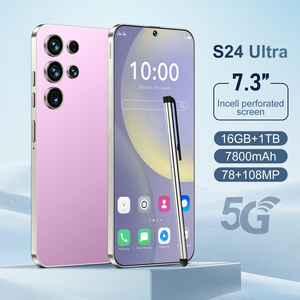Chất lượng cao Ultra 5g điện thoại thông minh 7.3inch HD màn hình 16GB + 1TB Bộ nhớ S-Pen <span class=keywords><strong>Android</strong></span> 13 S24 5G + Wifi điện thoại di động giá thấp - Product Image 2