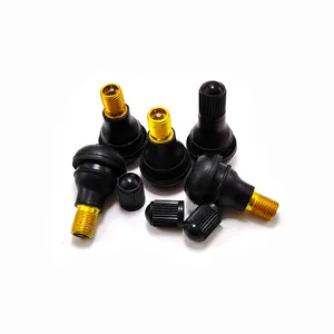 TR412 Tire Valve Stem - Rubber Snap-in Valves, Tubeless Valve Stems Suit for 0.453 inch Rim Holes on Standard Vehicle Tires