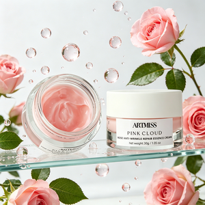 Crème pour le visage à la rose, extrait naturel de plantes, crème nourrissante douce pour le visage, soins quotidiens de la peau, crème hydratante pour tous les types de peau - Product Image 1