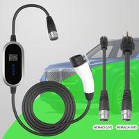 Nuevo Cargador Portátil para Vehículos Eléctricos TIMEYES, 50A, 240V, 11KW, Cable de 5m, Conector J1772, Uso Doméstico, Garantía de 12 Meses